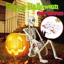 170cm Poseable Skeleton Full Life Size Human Skeleton Halloween Decoration Gift