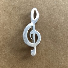 Sterling Silver Treble Clef