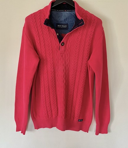 Blue willis denmark cable knit - blue,