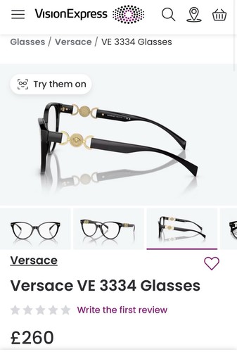 Versace glasses brand - glasses, new