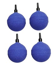4 X Air Stones Stone Blue Round Ball 50mm 2" Diffuser Aquarium Koi Filter Tank