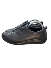 Joya Ortholite Shoes Women’s UK 8 Black Emma Comfort Leather Lace-Up Sneakers