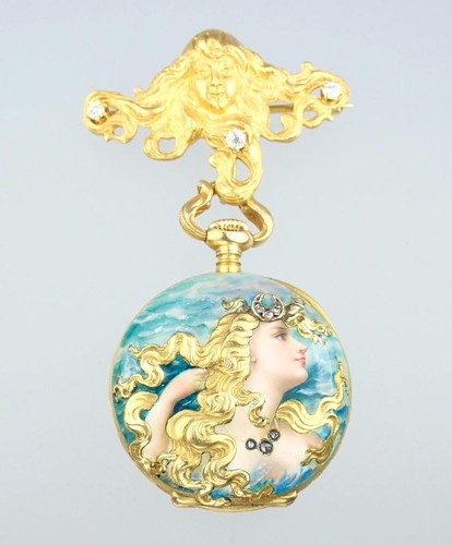 Wow antique art nouveau 18k - wow!!,