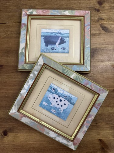 Retro 90s pig watercolour - retro,