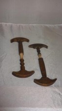 *TWO VICTORIAN WOODEN HAT STRETCHERS*