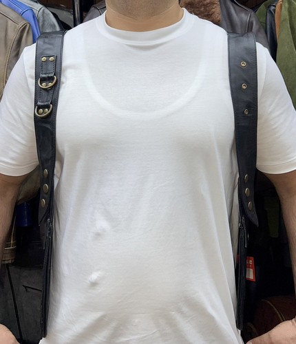 Leather shoulder holster - shoulder,