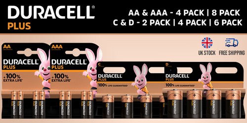 Duracell plus power - plus, aaa