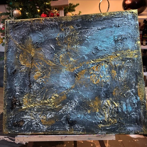 Textured painting canvas by - on,