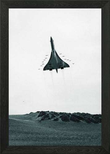 Concorde framed wall - wall, art