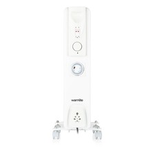 Warmlite WL43003YTW 7 Fin Oil Filled Radiator Thermostat And Timer Paint Chipped