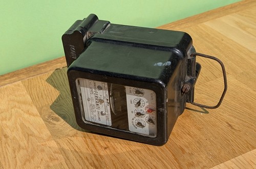Vintage ferranti electricity - vintage,