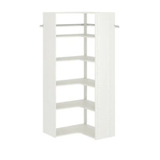 30 In. W White Corner Unit