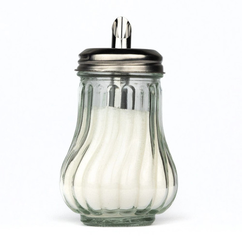 Retro glass sugar dispenser - retro,