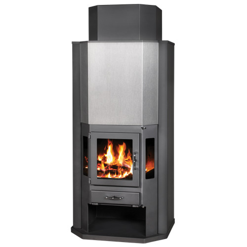 Wood burning stove - wood, tall