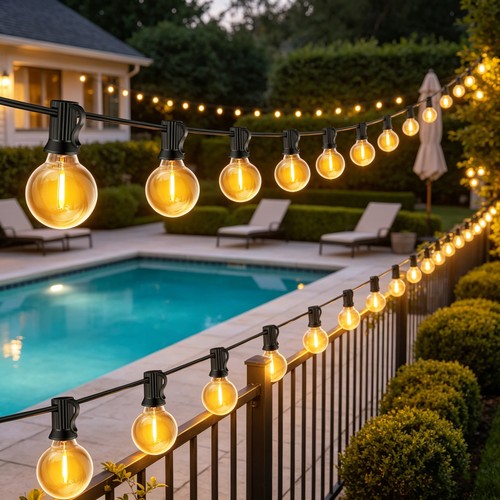 30m 45m outdoor string lights - 45m,