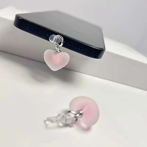 Heart phone dust plug - dust,