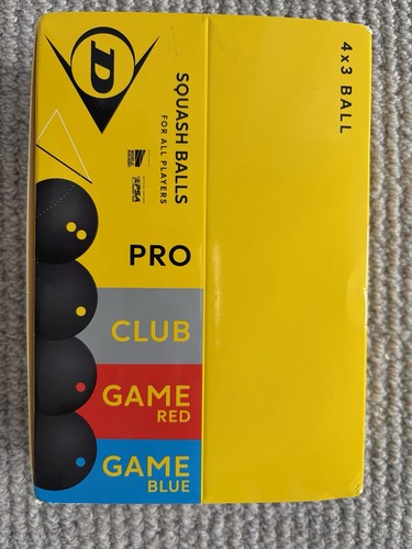 Dunlop squash balls - balls, mixed
