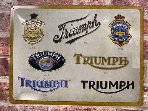Triumph logo evolution - logo, large