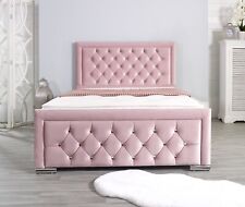 Princess Bed Frame with Ottoman Storage and Orthopeadic Luxury Mattress