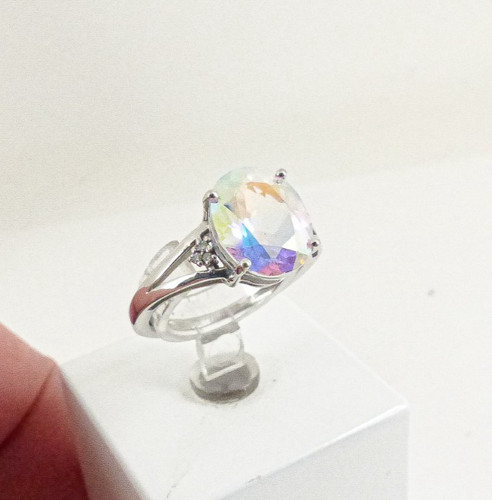 9ct white gold ring mercury - 9ct,