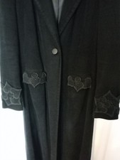 Ladies Gothic Victorian Steampunk Style Long Coat Size 10