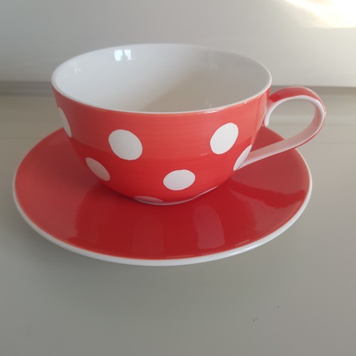 Red spot breakfast jumbo cup - red,