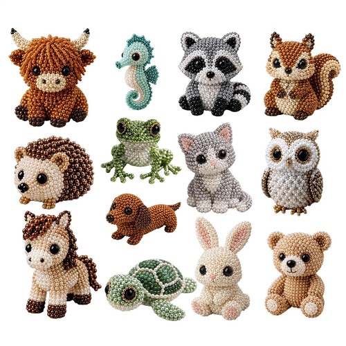 Diy animal beading - diy, 3d