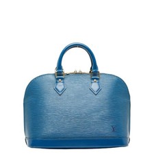 Louis Vuitton Epi Alma Handbag M52145 Toledo Blue Leather Women's LOUIS VUITTON