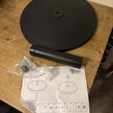 Ram 10kg Plain Parasol Base Heavy Duty Concrete Black Weight Stand Patio Outdoor