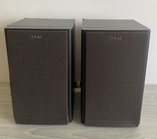 TEAC Pair Of 2-Way Mini Speakers In Black -15W 4 Ohms Fully Tested & Working 
