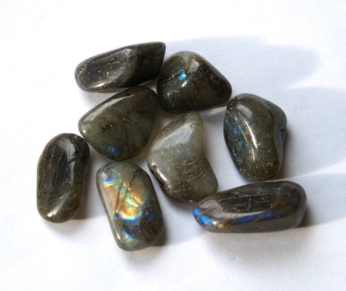 Labradorite tumble stones - tumble,
