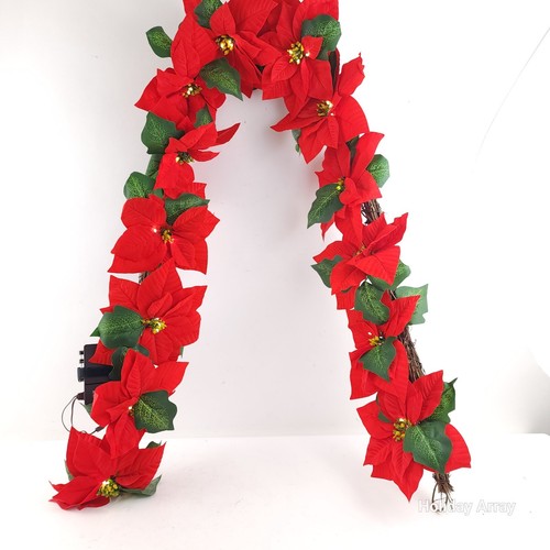 Bethlehem lights poinsettia - lights,