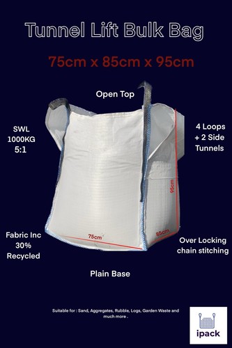 Bulk bag fibc tunnel lift - bulk, sack