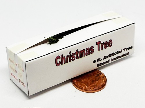 Dolls house christmas tree - christmas, box