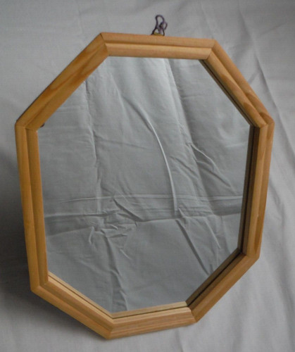 Octagonal pine coloured - , wooden