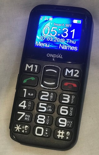 Ondial easy use black mobile - ondial,