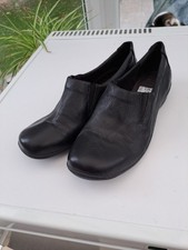 Black Clarks Cushion Soft Shoes Size 7