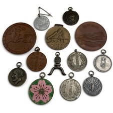 Group 13 WW2 Imperial Japanese Army / Navy Lapel Award Badges Medal Japan Empire