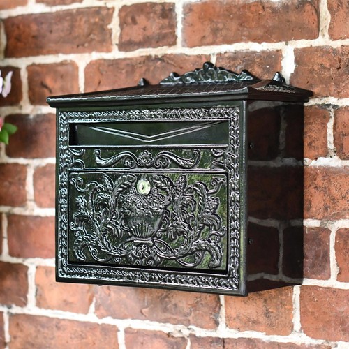 Black ornate period lockable - period,