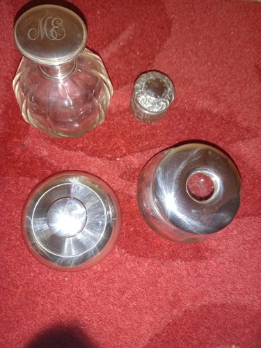Pieces silver glass - 4,