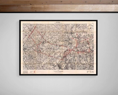 Wwi western front trench map - wwi,