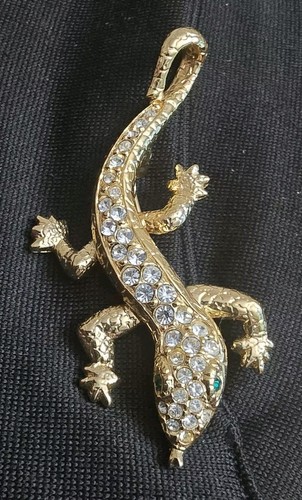 Vintage gold swan swarovski - vintage,