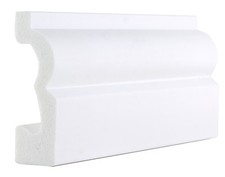 Skirting and Architrave Boards  Plastic PS  White  Torus  70 x 20 x 2400mm