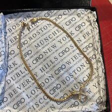 Attractive Ciro Necklace Circa 1985 