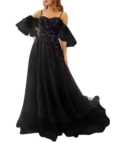 Tulle lace applique - tulle, prom