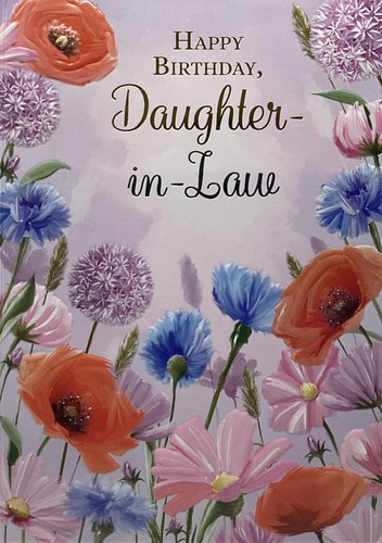Daughter law birthday card - birthday,