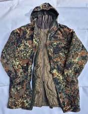 Genuine German Parka Army Hooded Jacket Field Flecktarn +LINER  165-175/90 Gr 1