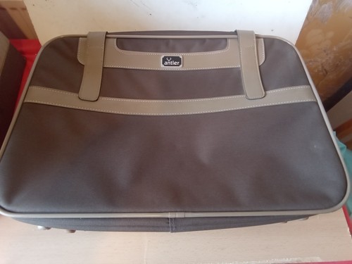 Vintage antler suitcase travel - vintage,