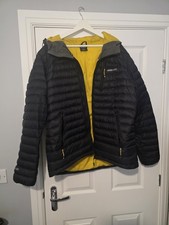 Mens Karrimor Jacket Size XL In Black With Yellow Lining