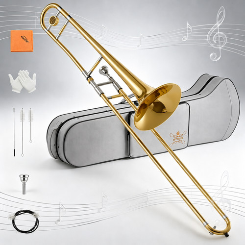 Tenor slide trombone brass - slide,